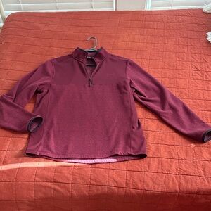 Under Armour Men's Zip Up Burgundy 1/4 zip Sweater